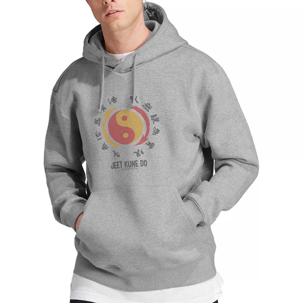 Athletic - Lifestyle - Bruce Lee Unisex Adult Yin Yang Heather Hoodie