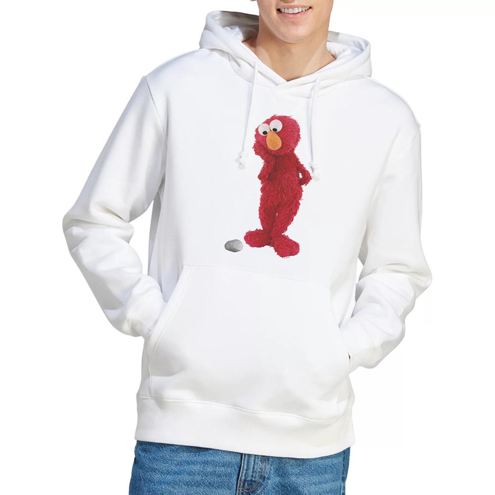 White - Lifestyle - Sesame Street Unisex Adult Existential Elmo Hoodie