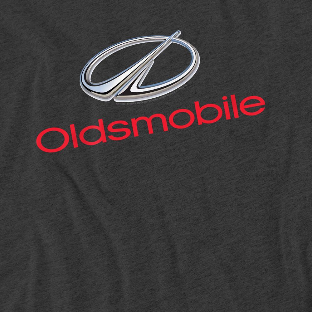 Charcoal - Side - Oldsmobile Unisex Adult Logo Heather Modern T-Shirt