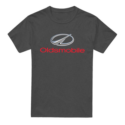 Charcoal - Front - Oldsmobile Unisex Adult Logo Heather Modern T-Shirt