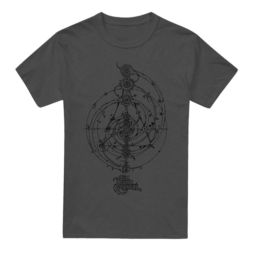 Charcoal - Front - Dark Crystal Unisex Adult Dream Spiral Heather T-Shirt