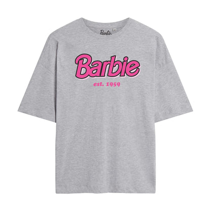 Heather Grey - Front - Barbie Womens-Ladies Established 1959 T-Shirt