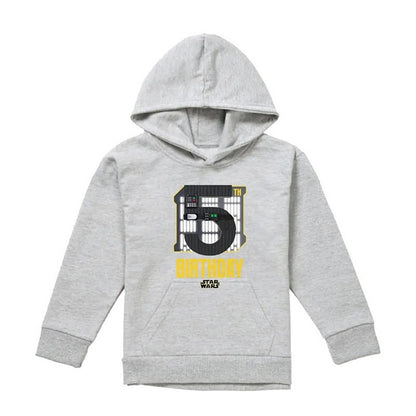 Athletic Heather - Front - Star Wars Childrens-Kids Space Darth Vader Hoodie