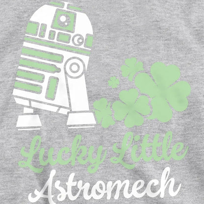 Athletic Heather - Side - Star Wars Childrens-Kids Lucky Astromech St Patricks Day Hoodie
