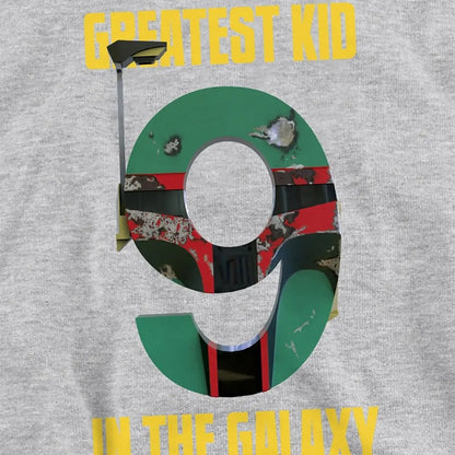Athletic Heather - Side - Star Wars Childrens-Kids Greatest Boba Fett Hoodie