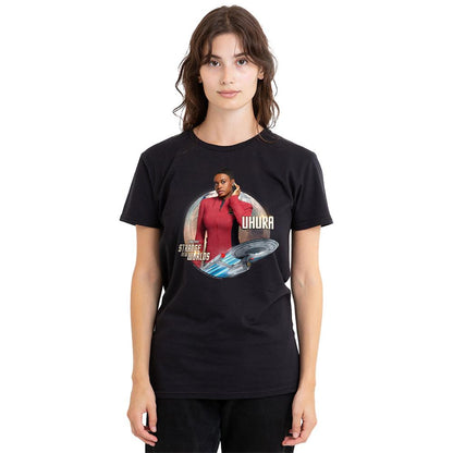 Black - Lifestyle - Star Trek: Strange New Worlds Womens-Ladies Uhura T-Shirt