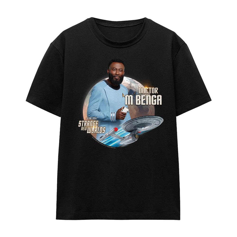 Black - Front - Star Trek: Strange New Worlds Womens-Ladies Joseph M´Benga T-Shirt