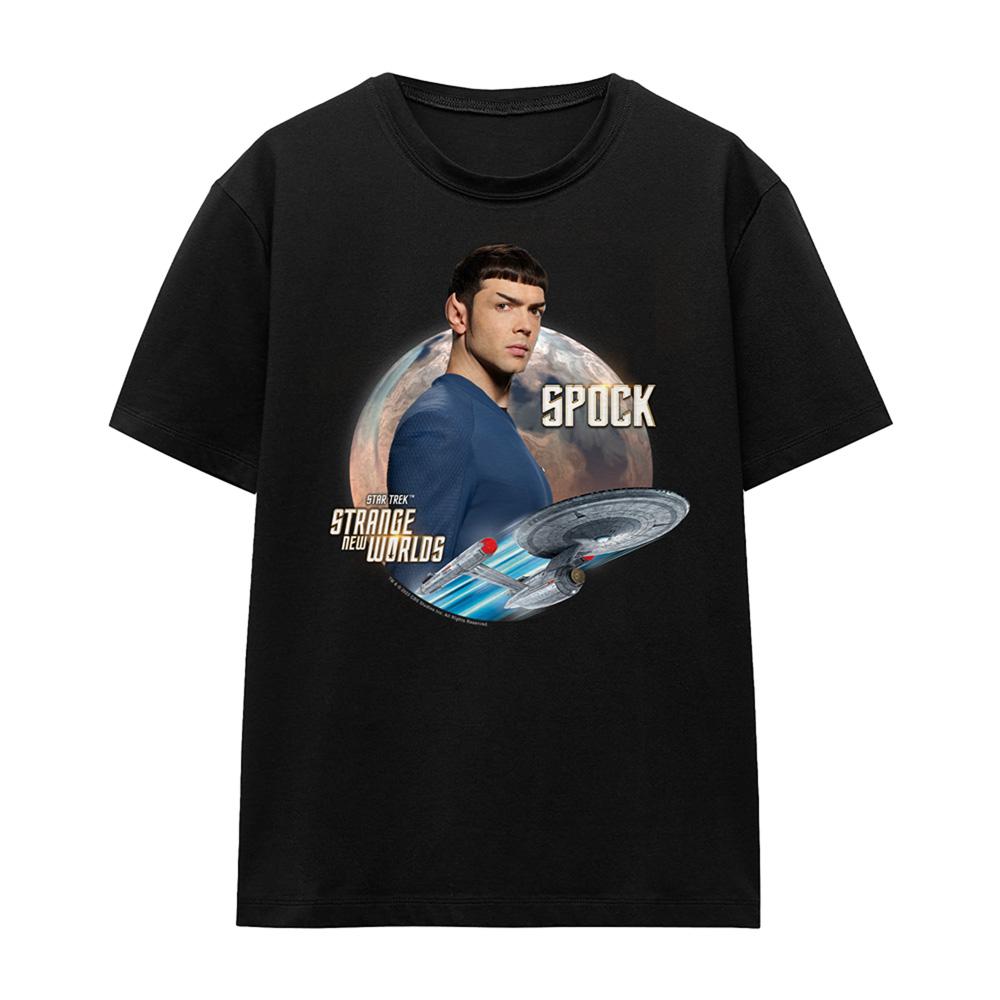 Black - Front - Star Trek Womens-Ladies Spock T-Shirt