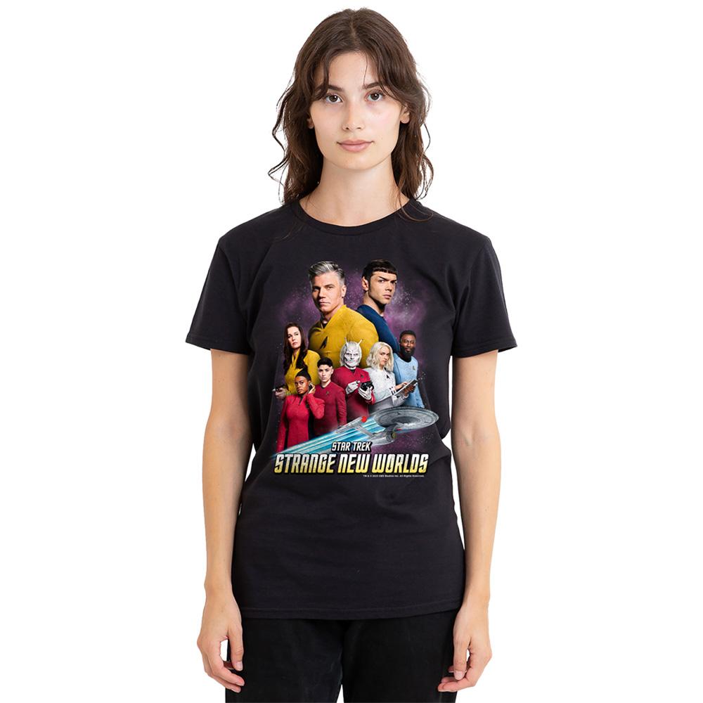Black - Lifestyle - Star Trek: Strange New Worlds Womens-Ladies Crew T-Shirt