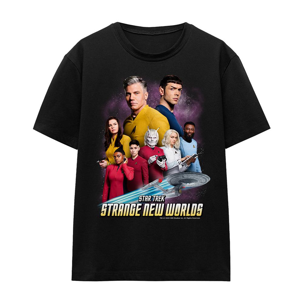 Black - Front - Star Trek: Strange New Worlds Womens-Ladies Crew T-Shirt