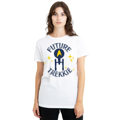 White - Lifestyle - Star Trek Womens-Ladies Future Trekkie T-Shirt