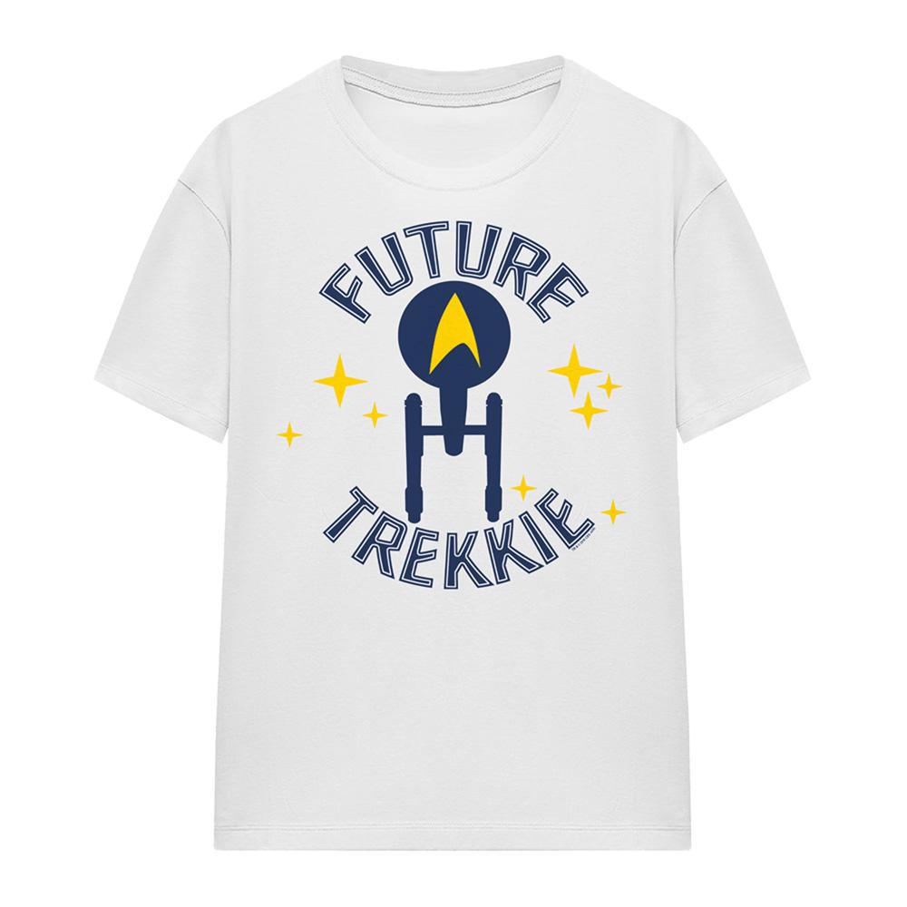White - Front - Star Trek Womens-Ladies Future Trekkie T-Shirt