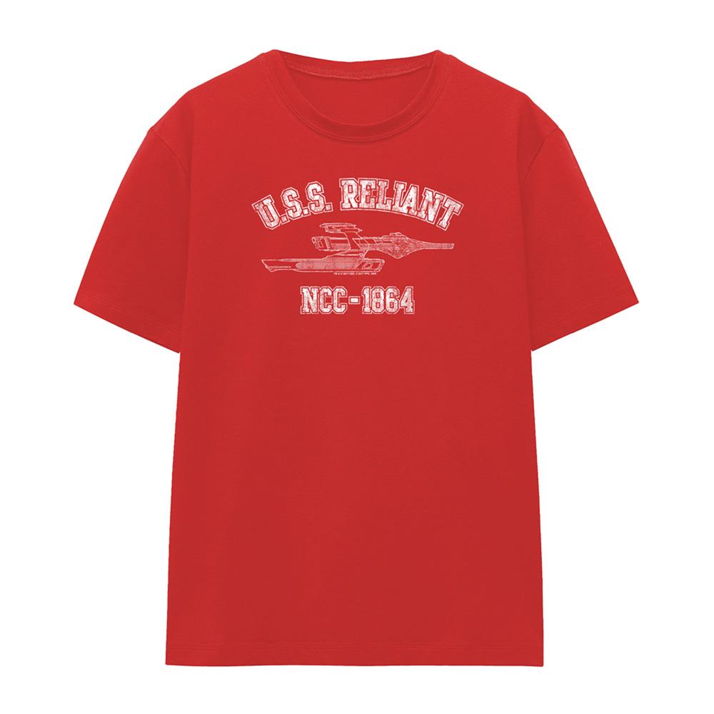 Red - Front - Star Trek Womens-Ladies Reliant Athletic T-Shirt