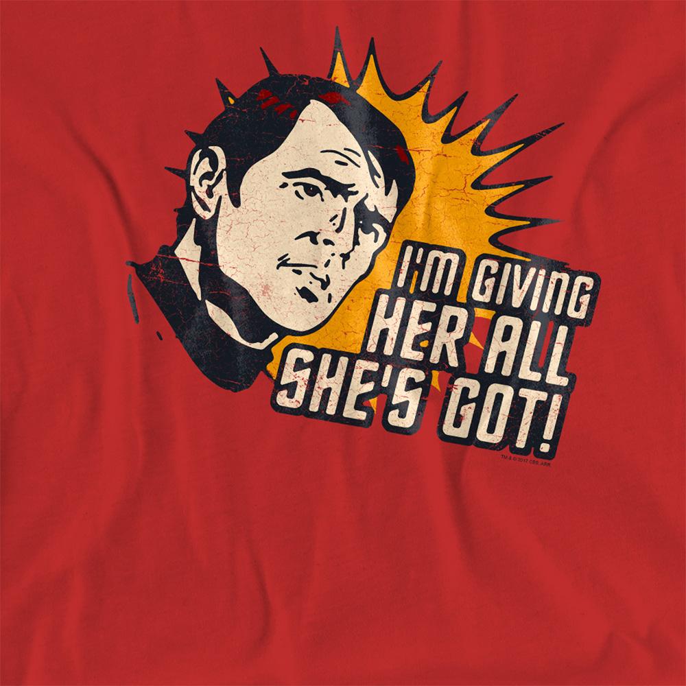 Red - Side - Star Trek Womens-Ladies Everything T-Shirt