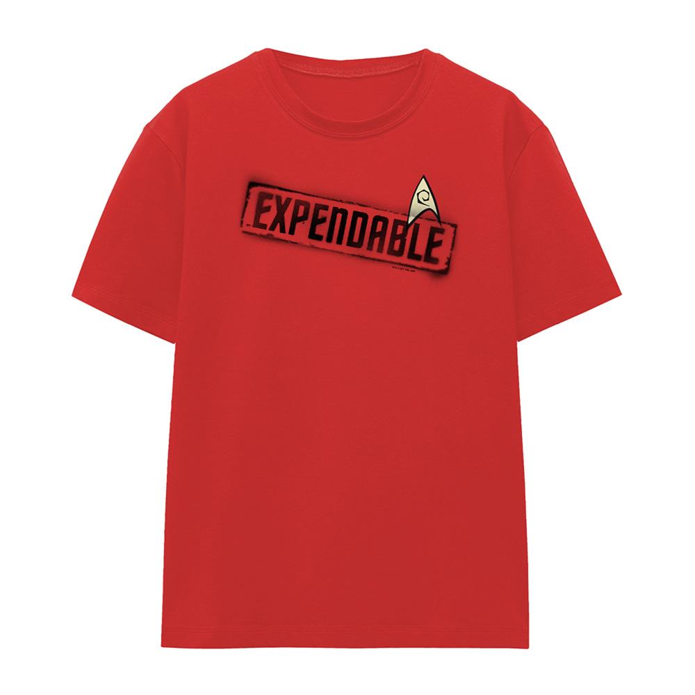 Red - Front - Star Trek Womens-Ladies Expendable T-Shirt