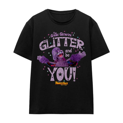 Black - Front - Fraggle Rock Womens-Ladies The Great Glitterini Glitter  And Be You T-Shirt