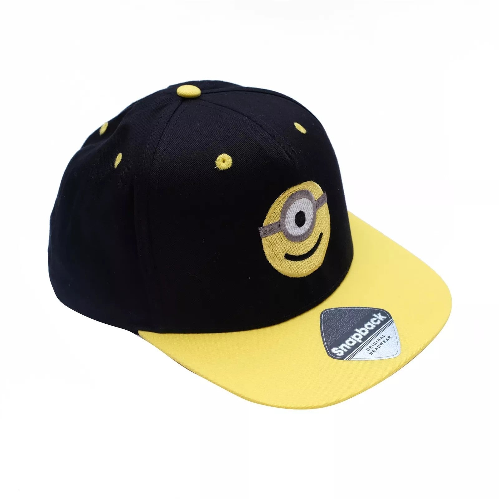 Black-Yellow - Back - Minions Mens Bello Face Baseball Cap