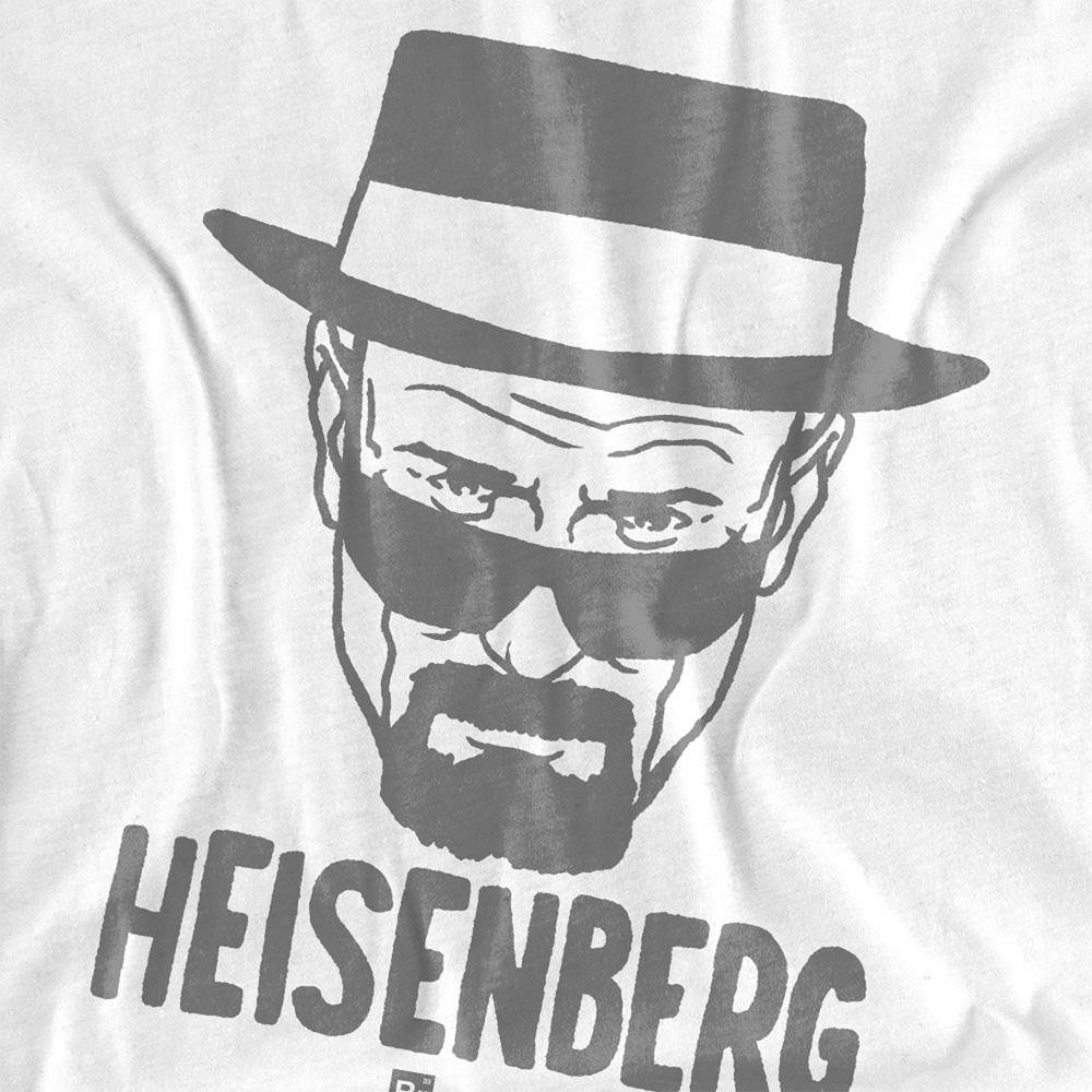 White - Side - Breaking Bad Womens-Ladies Heisenberg Drawing T-Shirt