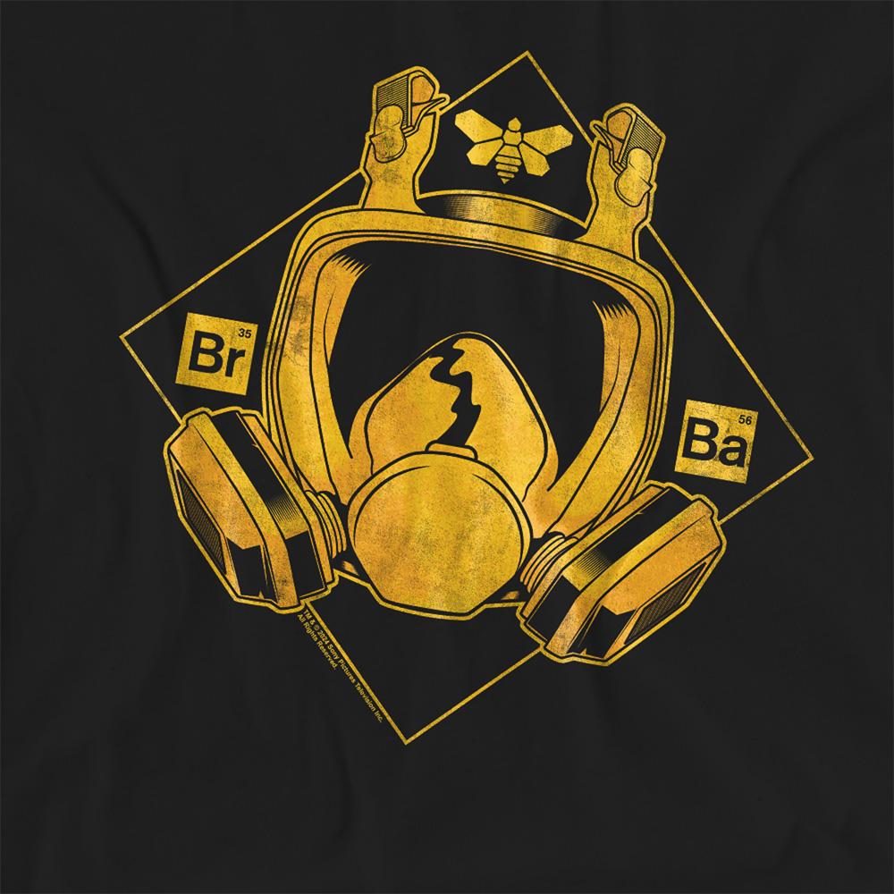 Black - Side - Breaking Bad Womens-Ladies Mask Logo T-Shirt