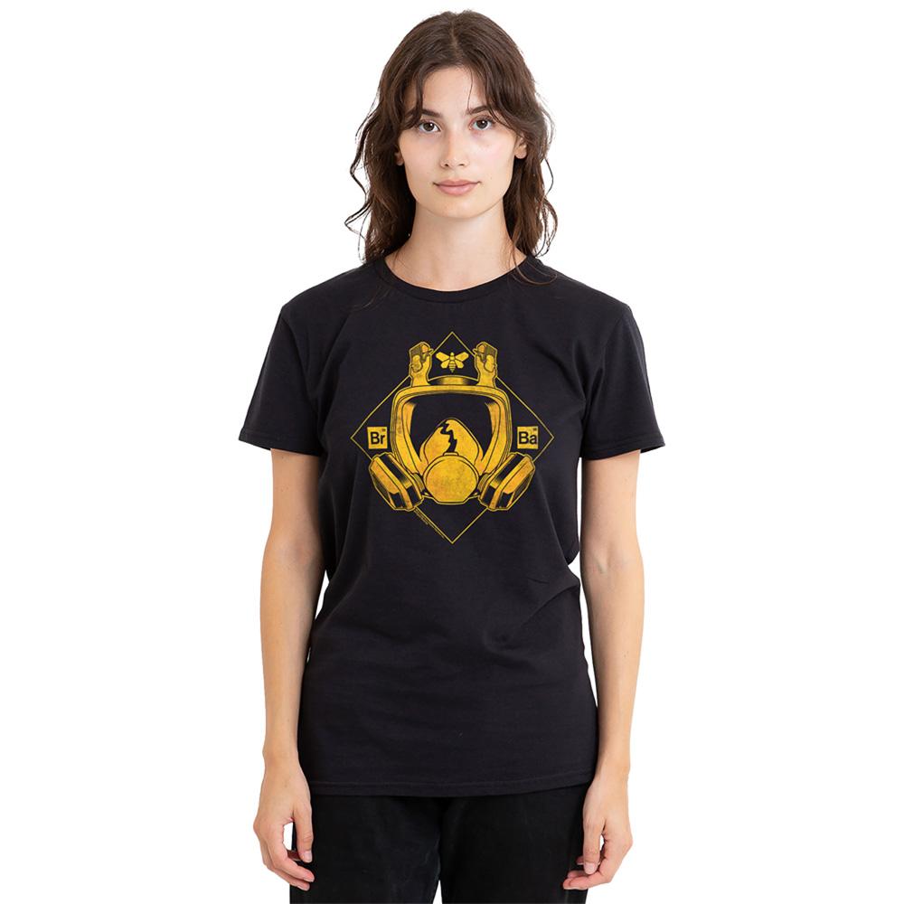 Black - Lifestyle - Breaking Bad Womens-Ladies Mask Logo T-Shirt