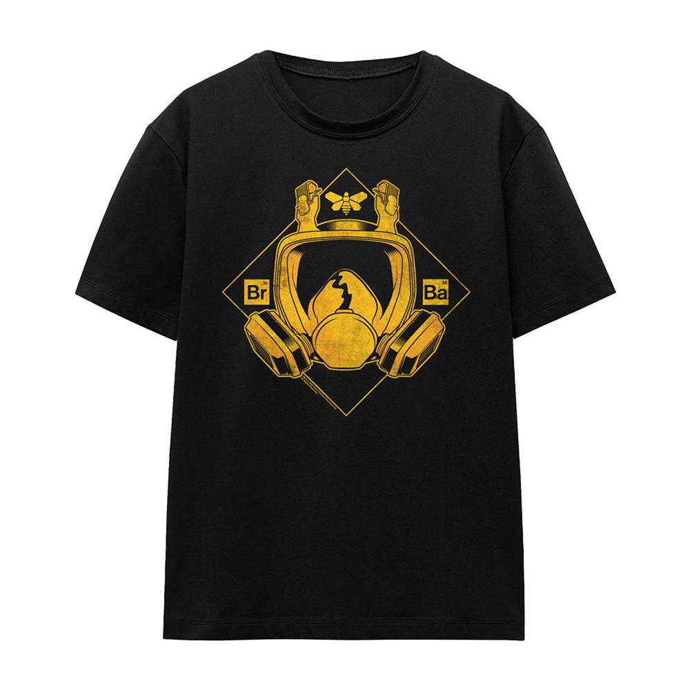 Black - Front - Breaking Bad Womens-Ladies Mask Logo T-Shirt