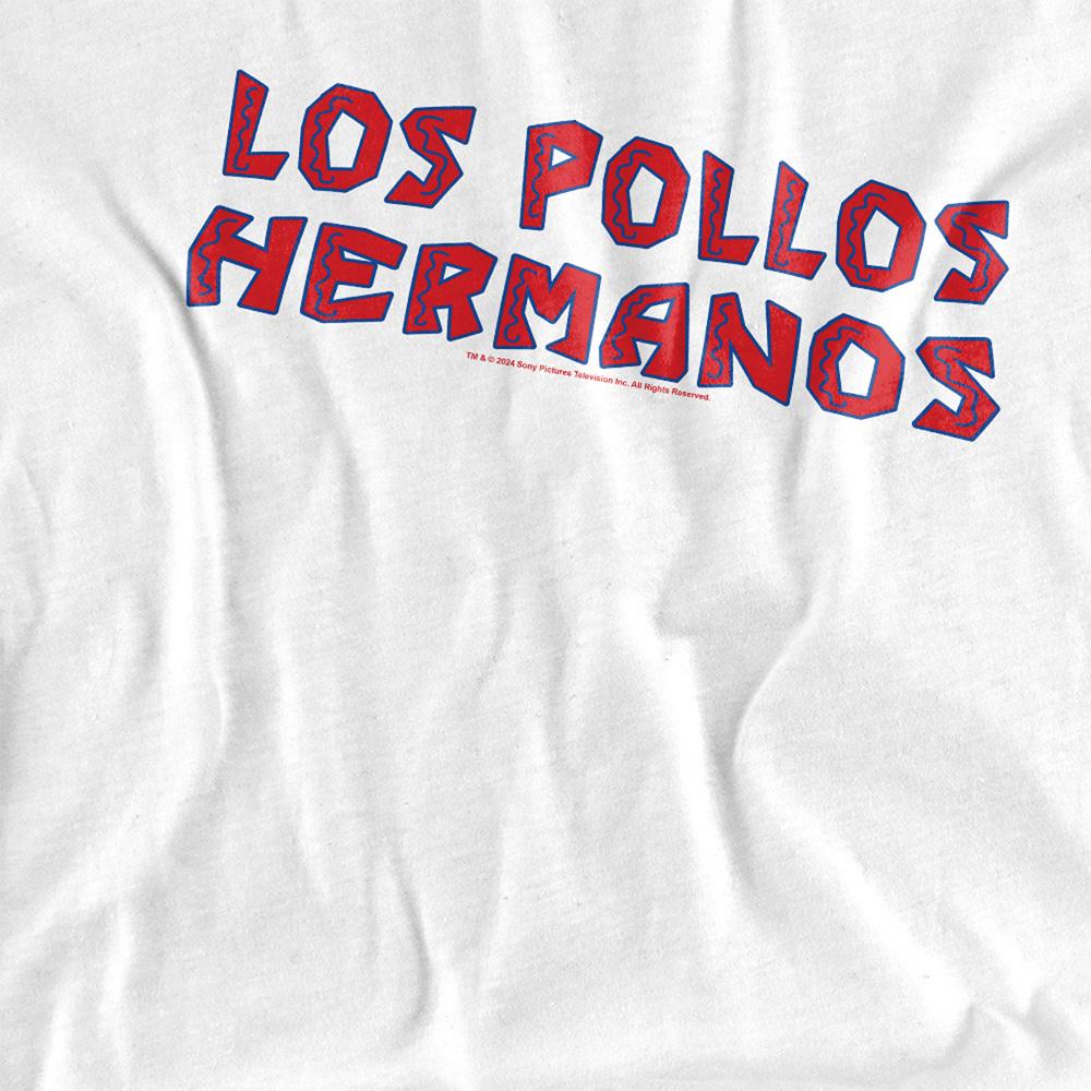 White - Side - Breaking Bad Womens-Ladies Los Pollos Hermanos Logo T-Shirt