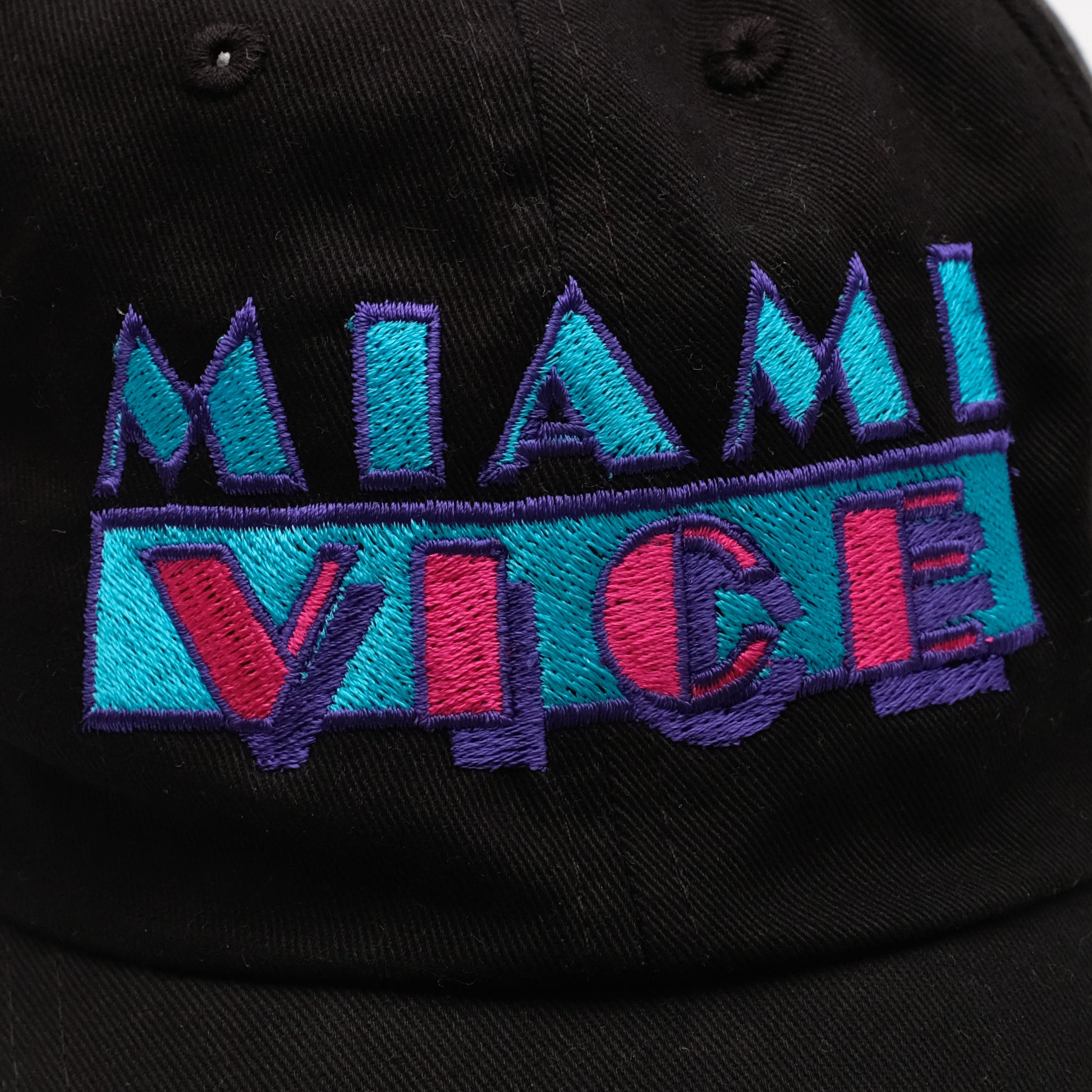 Black - Lifestyle - Miami Vice Mens Logo Baseball Cap