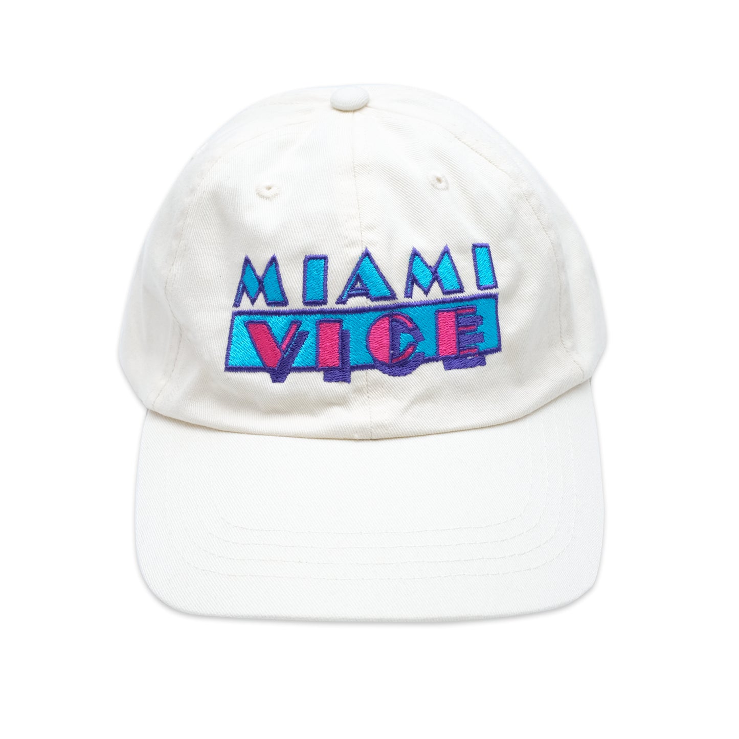 Beige - Front - Miami Vice Mens Logo Baseball Cap