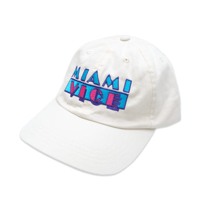 Beige - Side - Miami Vice Mens Logo Baseball Cap