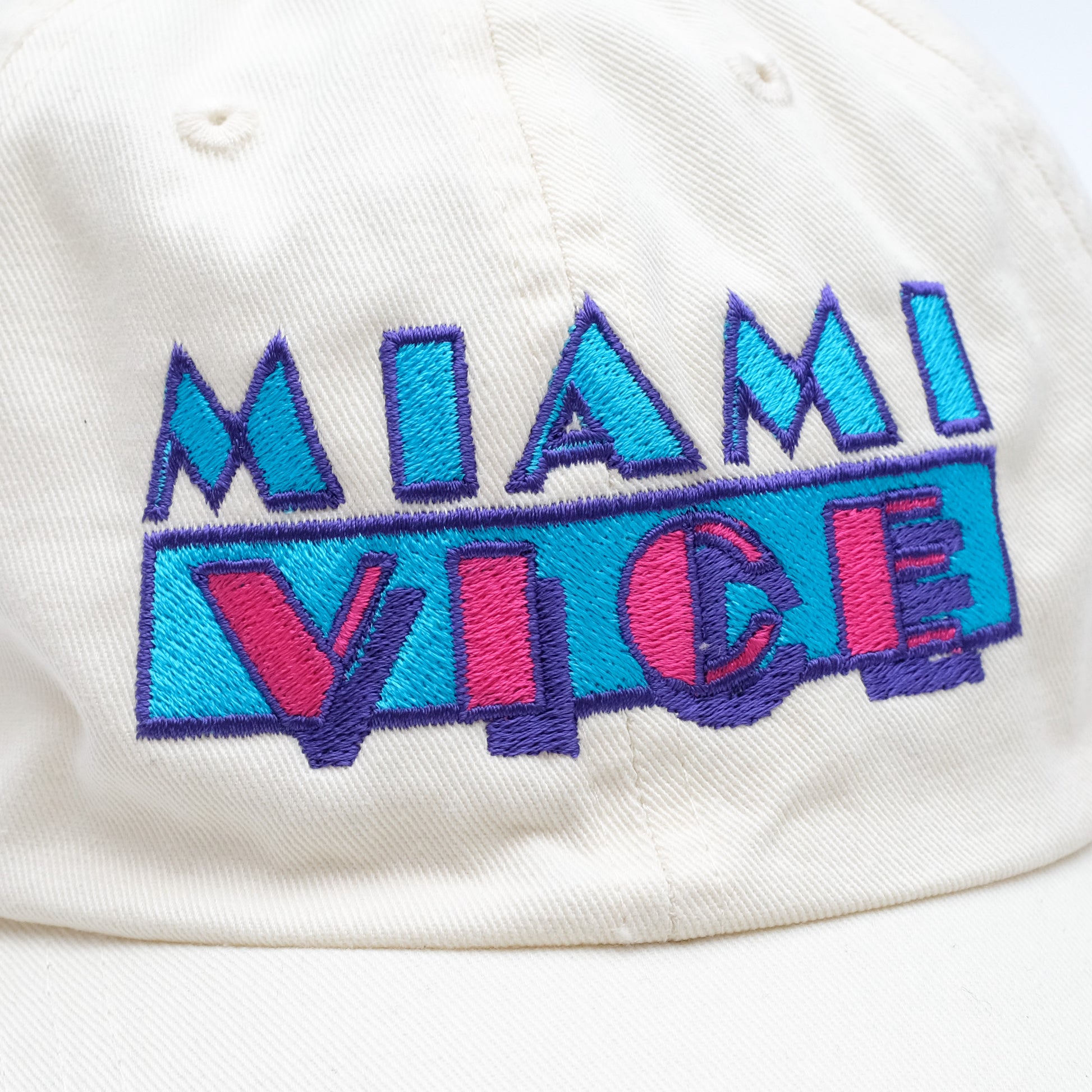 Beige - Lifestyle - Miami Vice Mens Logo Baseball Cap