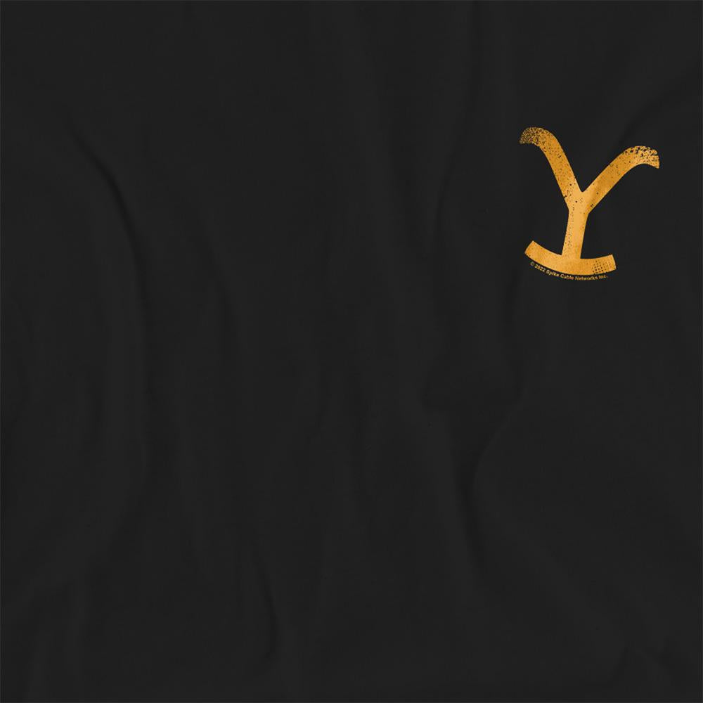 Black - Side - Yellowstone Womens-Ladies Symbols T-Shirt