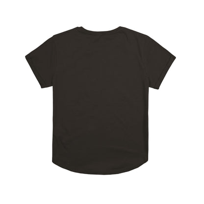 Black - Back - Wonder Woman Womens-Ladies Girl Power T-Shirt