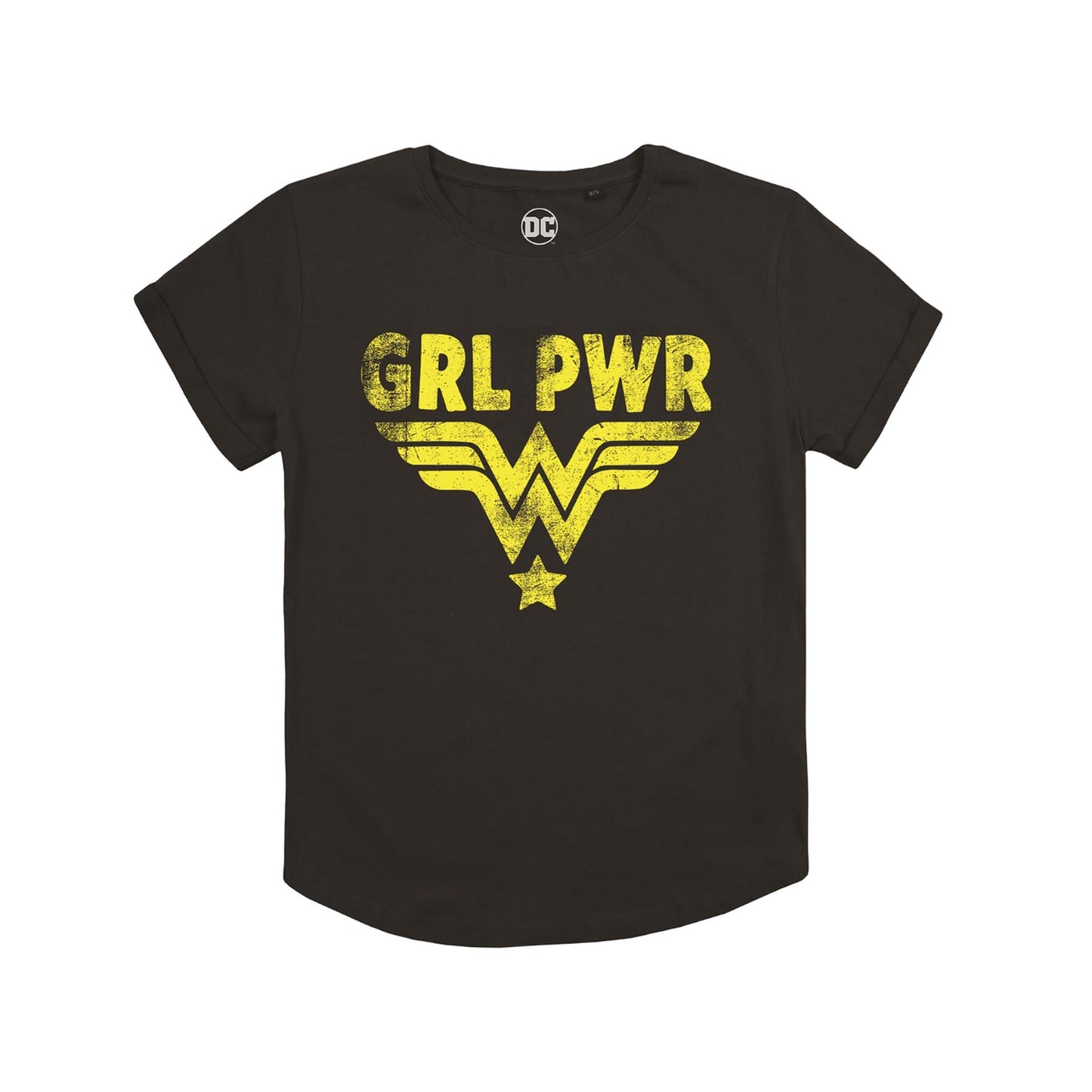 Black - Front - Wonder Woman Womens-Ladies Girl Power T-Shirt