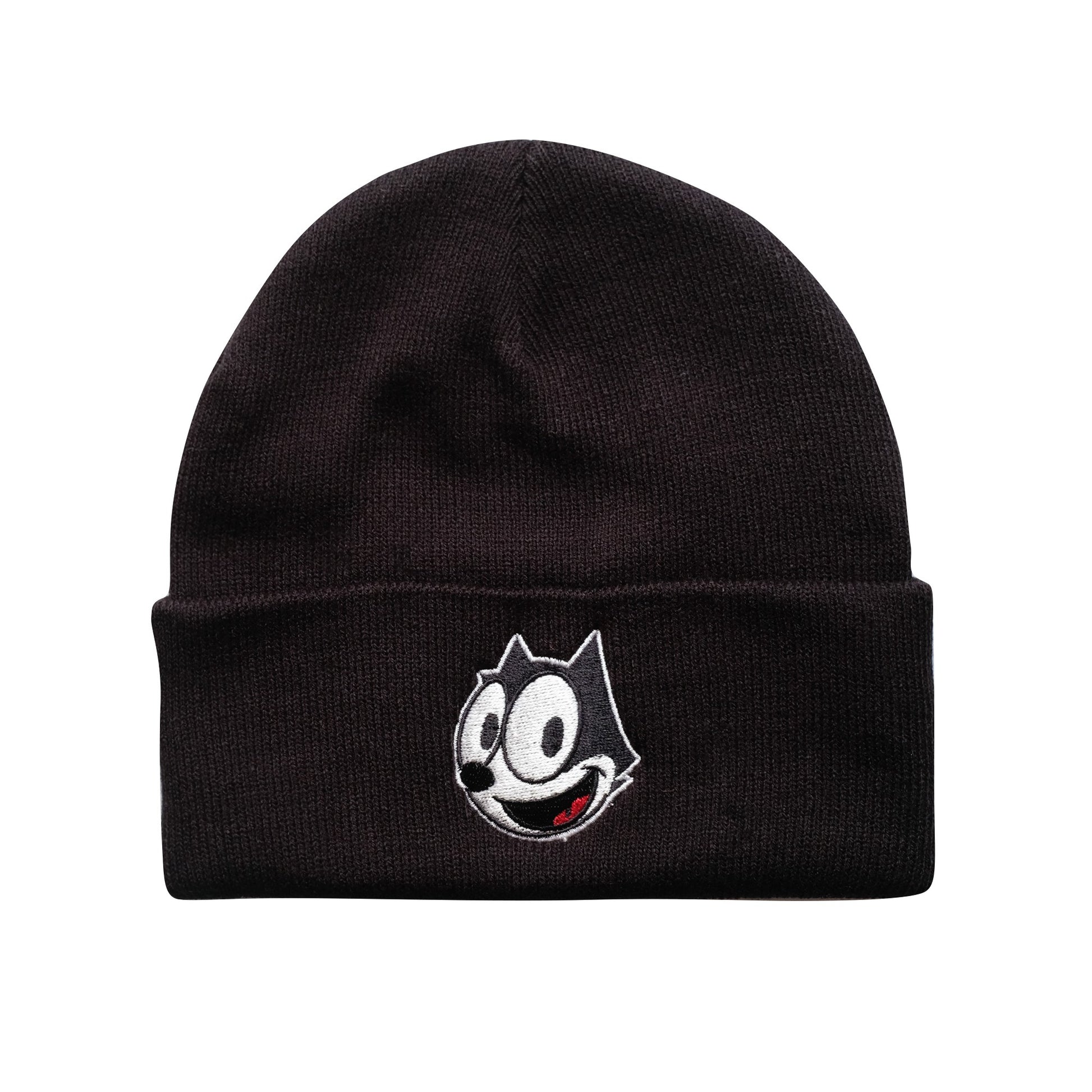 Black - Front - Felix The Cat Mens Face Beanie