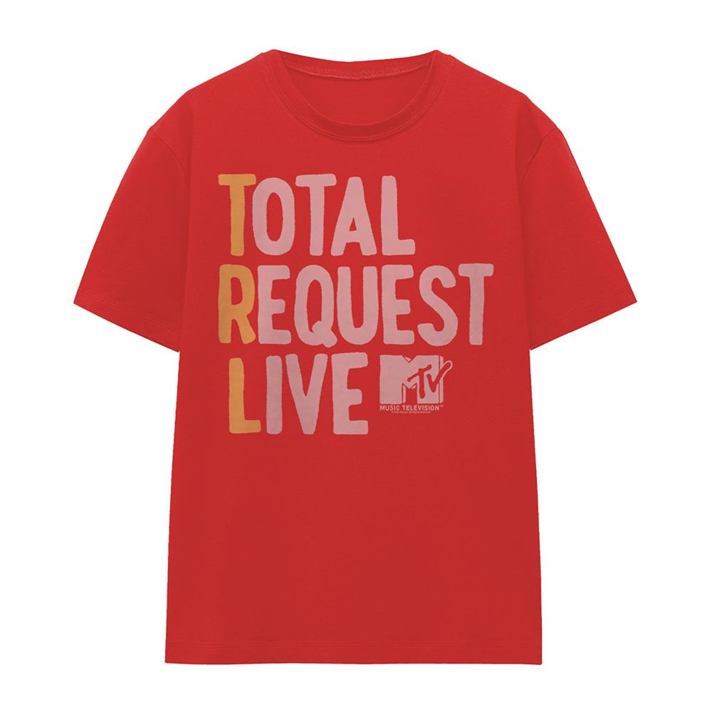 Red - Front - MTV Womens-Ladies Total Request Live T-Shirt