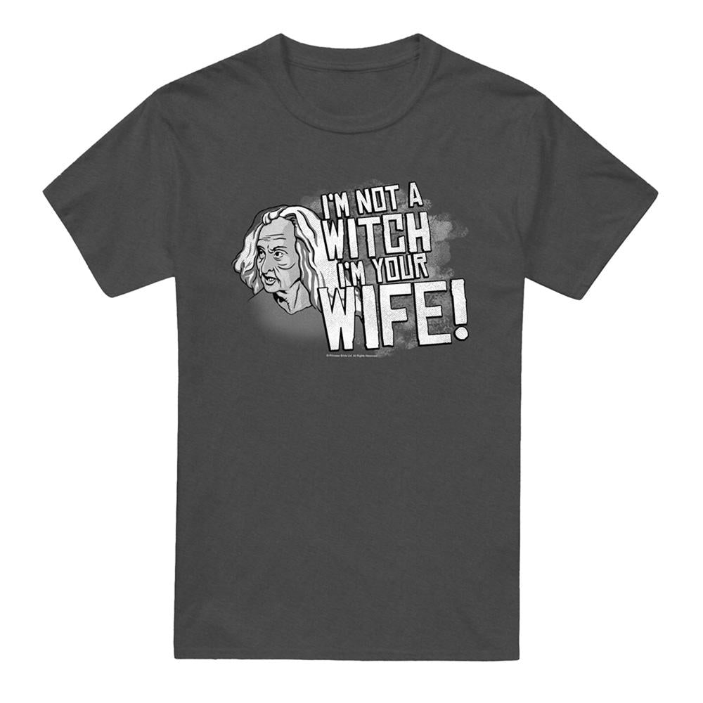 Charcoal - Front - The Princess Bride Unisex Adult Not A Witch Heather T-Shirt