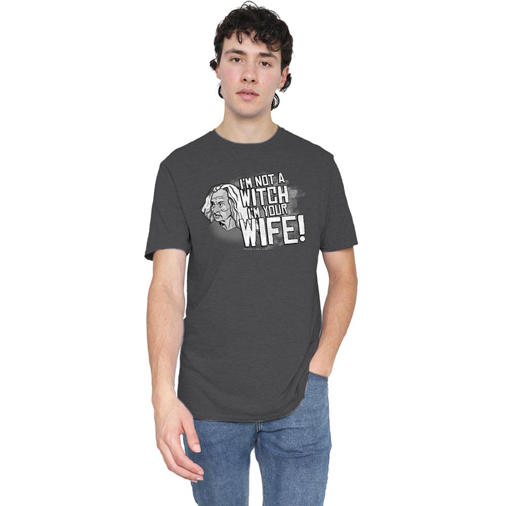 Charcoal - Back - The Princess Bride Unisex Adult Not A Witch Heather T-Shirt
