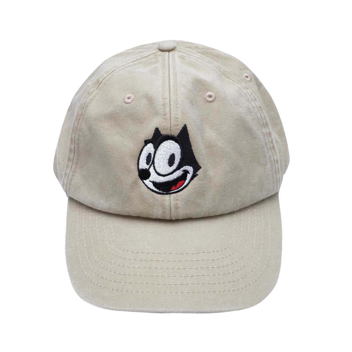 Stone - Front - Felix The Cat Mens Face Vintage Baseball Cap