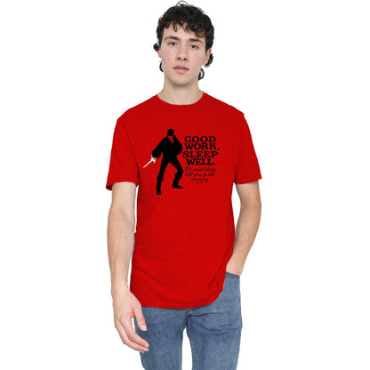 Red - Back - The Princess Bride Unisex Adult Good Work Heather T-Shirt