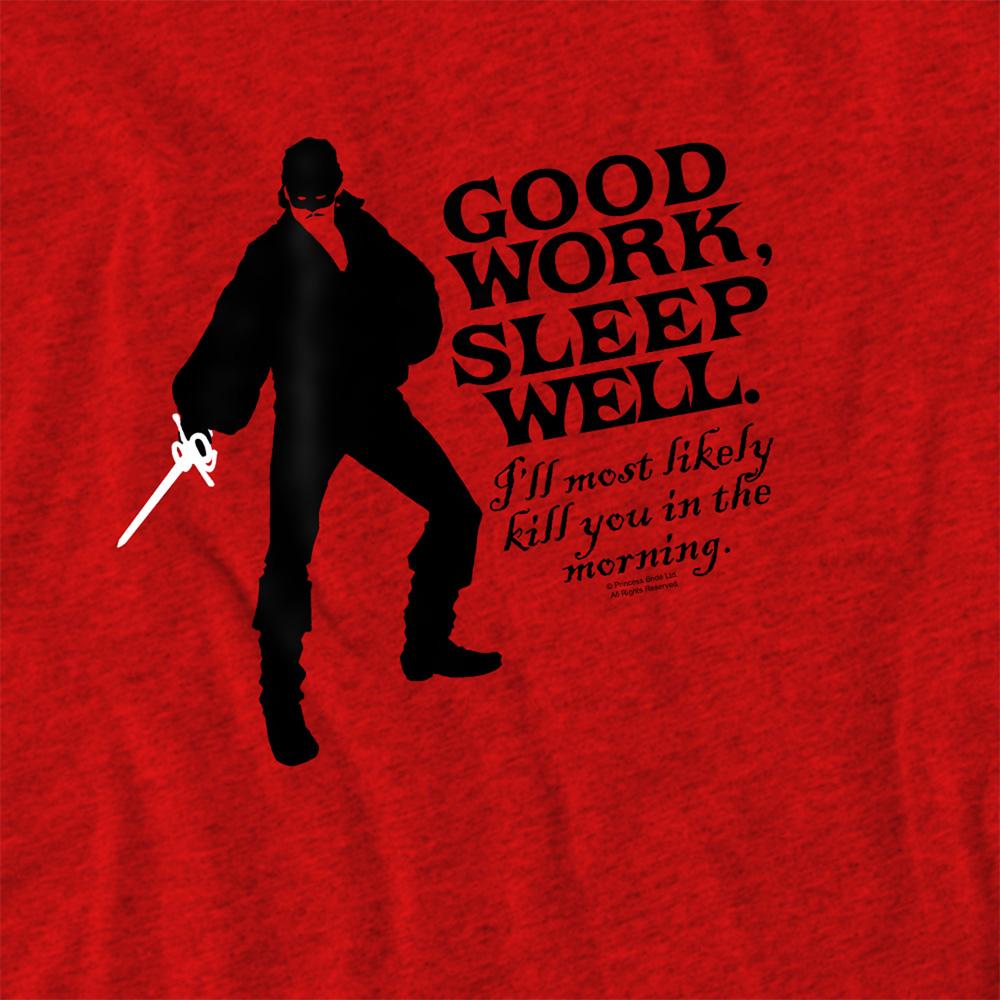 Red - Side - The Princess Bride Unisex Adult Good Work Heather T-Shirt