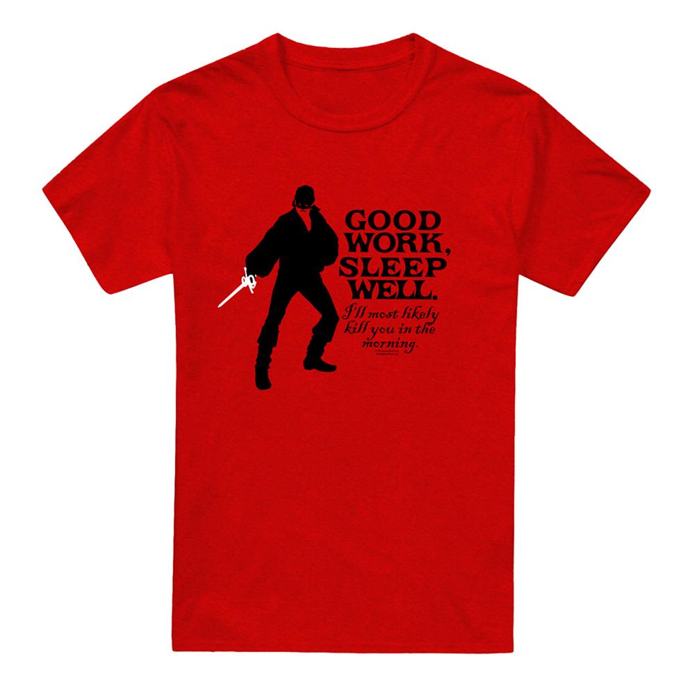 Red - Front - The Princess Bride Unisex Adult Good Work Heather T-Shirt