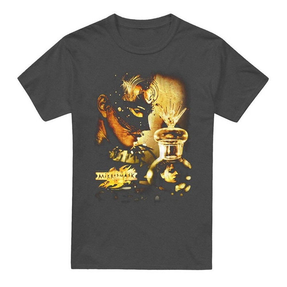 Charcoal - Front - MirrorMask Unisex Adult Heather T-Shirt