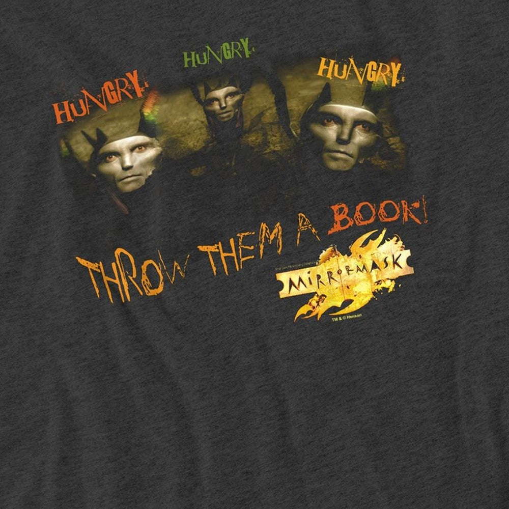 Charcoal - Side - MirrorMask Unisex Adult Heather T-Shirt