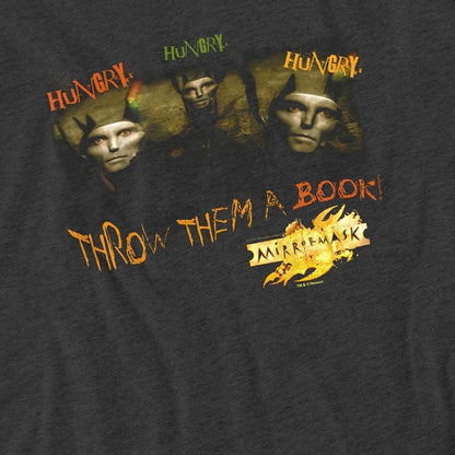Charcoal - Side - MirrorMask Unisex Adult Heather T-Shirt