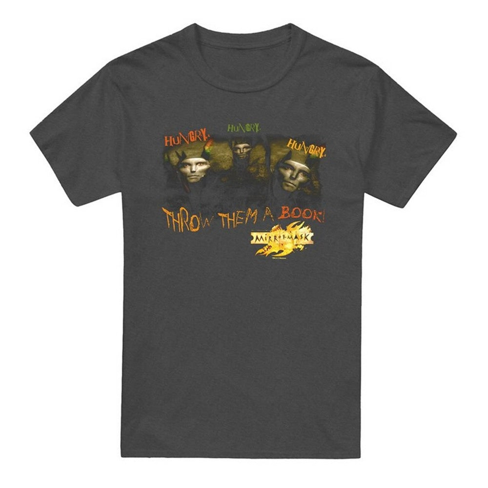Charcoal - Front - MirrorMask Unisex Adult Heather T-Shirt