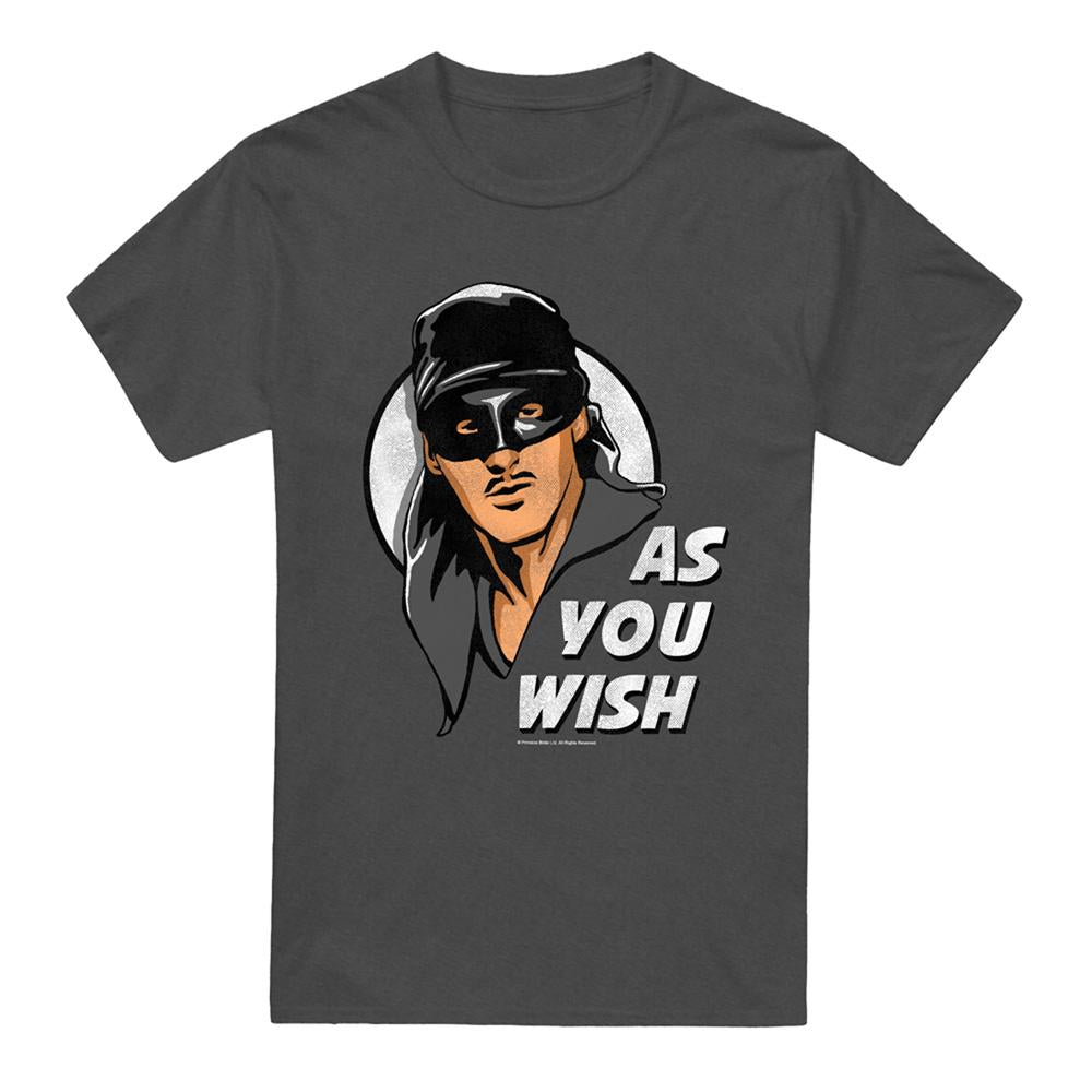 Charcoal - Front - The Princess Bride Unisex Adult As You Wish Heather T-Shirt