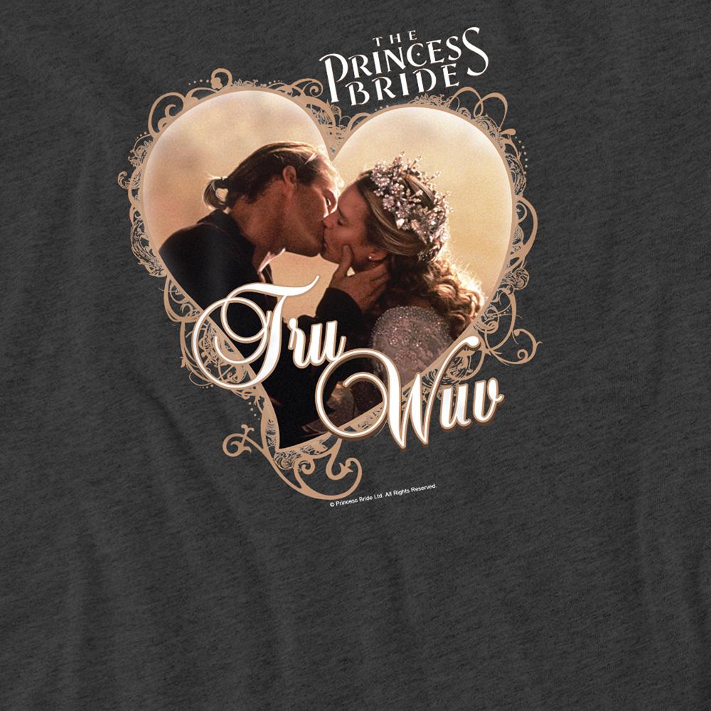 Charcoal - Side - The Princess Bride Unisex Adult Tru Wuv Heather T-Shirt