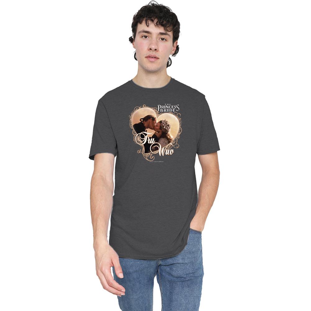 Charcoal - Lifestyle - The Princess Bride Unisex Adult Tru Wuv Heather T-Shirt