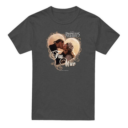 Charcoal - Front - The Princess Bride Unisex Adult Tru Wuv Heather T-Shirt