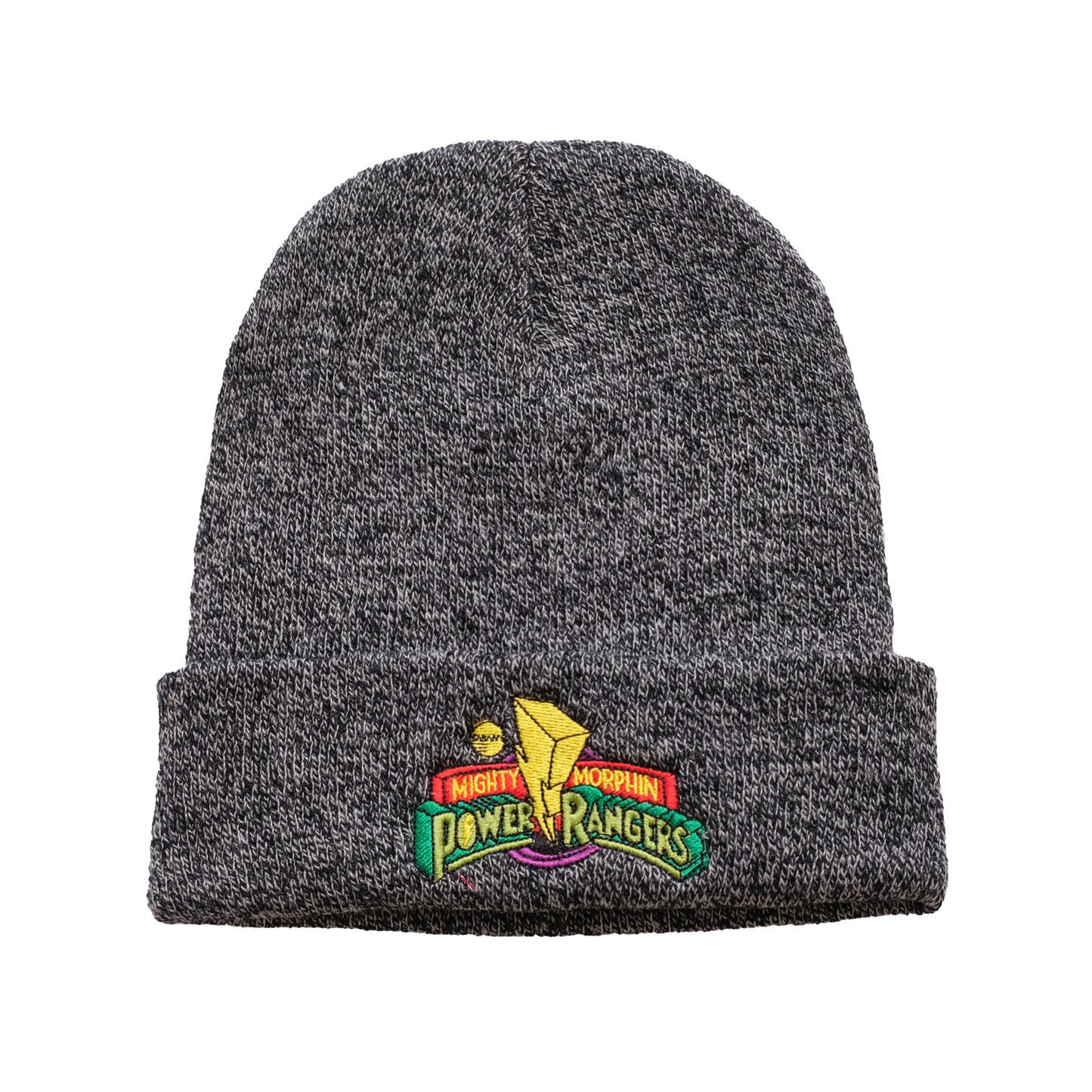 Antique Grey - Front - Power Rangers Mens Logo Beanie